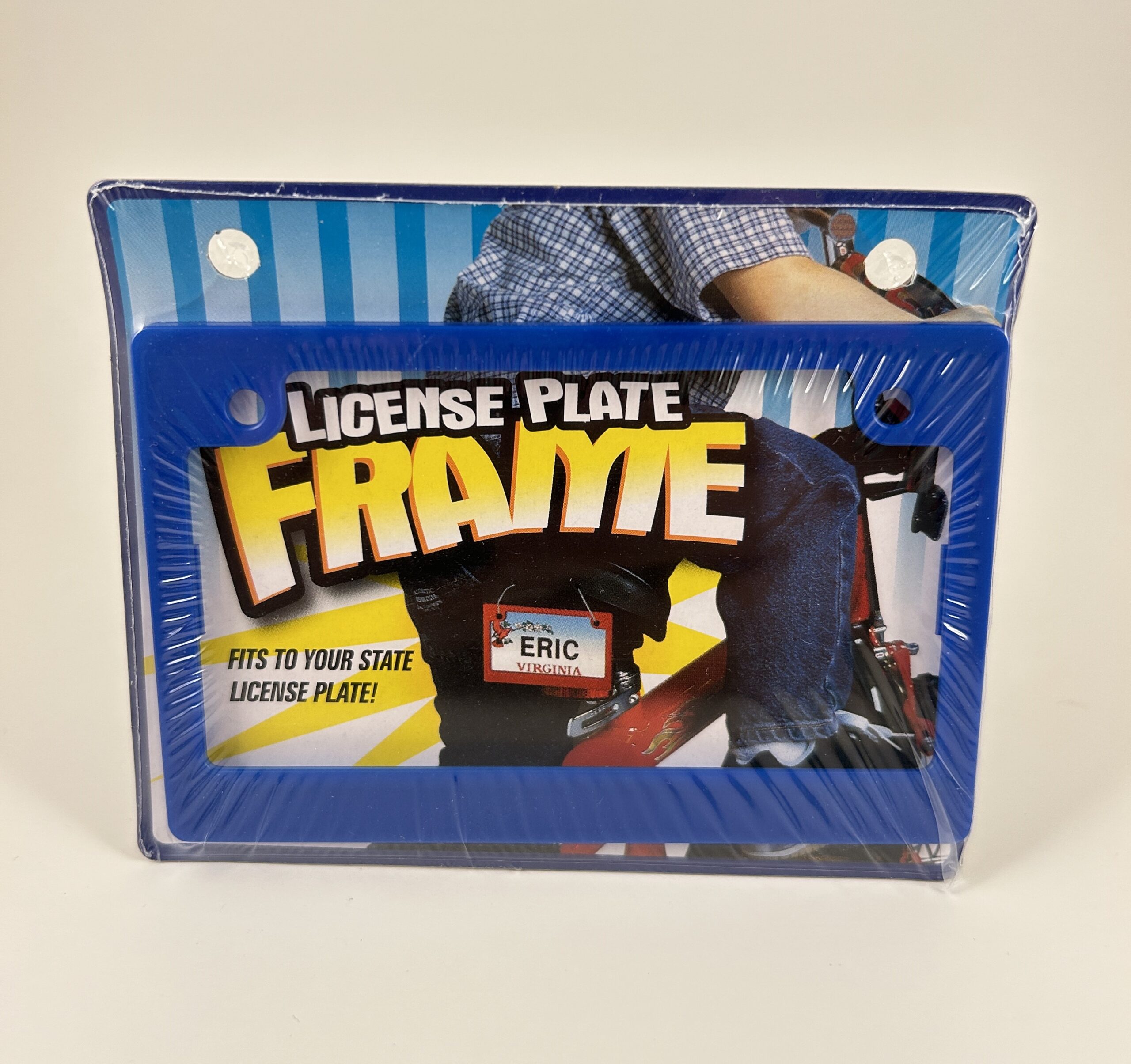 thumbnail image 2 of Custom Chrome License Plate Frame By BLVD – Personalized Text & Color Choice! 2 of 6